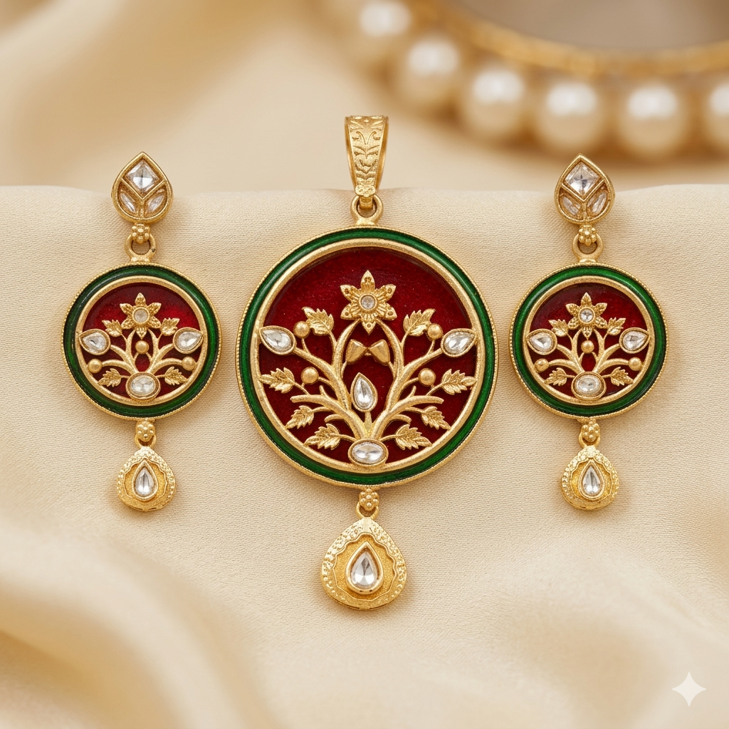 Pendant Earrings Set