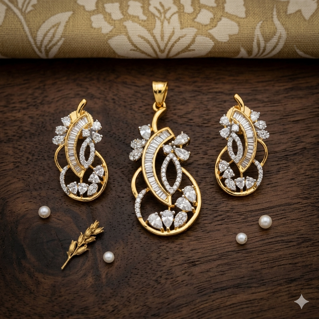 Pendant Earrings Set