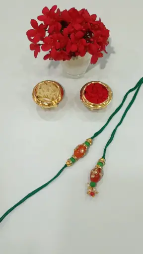 [GAF-RAK-RAK-HAN-0020] Signature Handcrafted Bhai-Bhabhi Rakhi