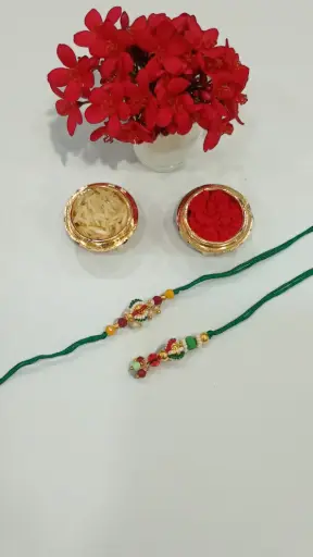[GAF-RAK-RAK-HAN-0024] Signature Handcrafted Bhai-Bhabhi Rakhi