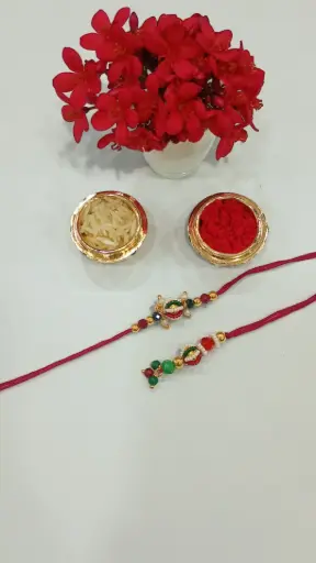 [GAF-RAK-RAK-HAN-0025] Signature Handcrafted Bhai-Bhabhi Rakhi